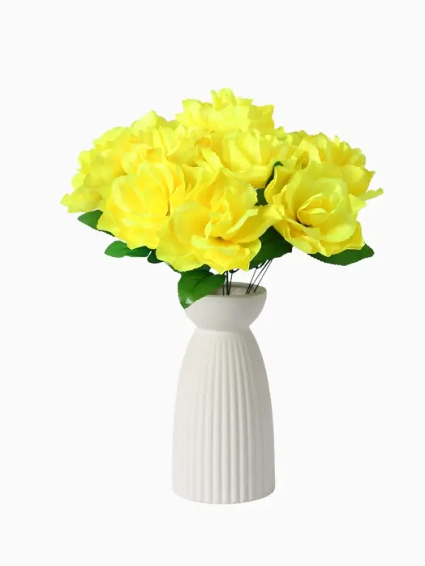 Цветы искусственные &laquo;Роза жёлтая&raquo;, h=40 см