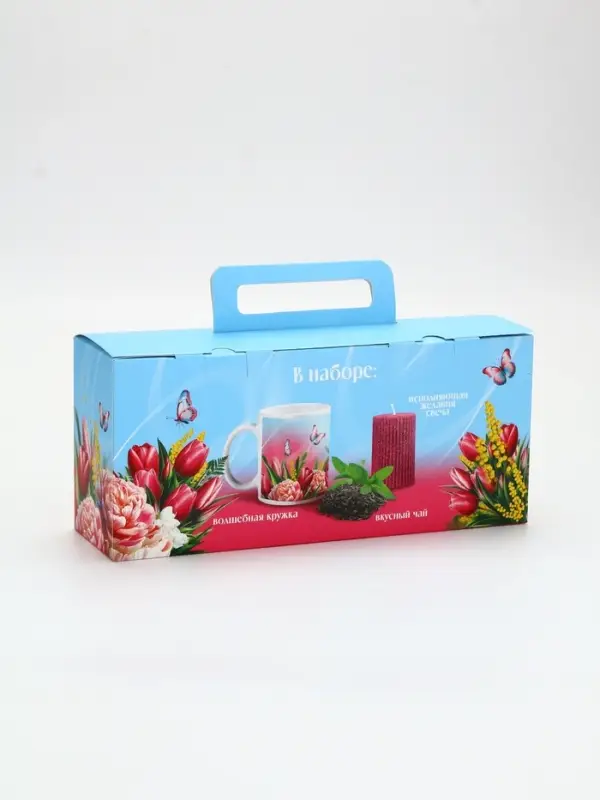 Набор чай кружка свеча &laquo;Счастливых моментов&raquo;