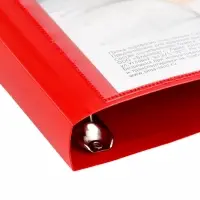 Папка-портфолио А4, Calligrata, на 4 кольцах, без вкладышей, МИКС