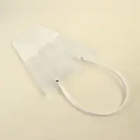 Сумка для цветов прозрачная, влагостойкая, белая, 26&times;24&times;12 см