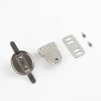 Застёжка для сумки TEIRA, металлическая, 11.9 г, 2.7&times;2 см, цвет серебряный