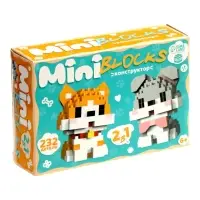 UNICON Конструктор "MiniBlocks", 2 в 1 собачки, 232 детали UNICON Конструктор "MiniBlocks", 2 в 1 собачки, 232 детали