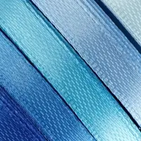 Атласная лента, набор 5 шт., 6 мм, 23&plusmn;1 м, синяя, голубая