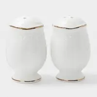 Набор для специй WY Empire, солонка и перечница, 50 мл, фарфор, белый