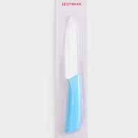Нож керамический Доляна &laquo;Симпл&raquo;, лезвие 12.5 см, ручка soft touch, голубой