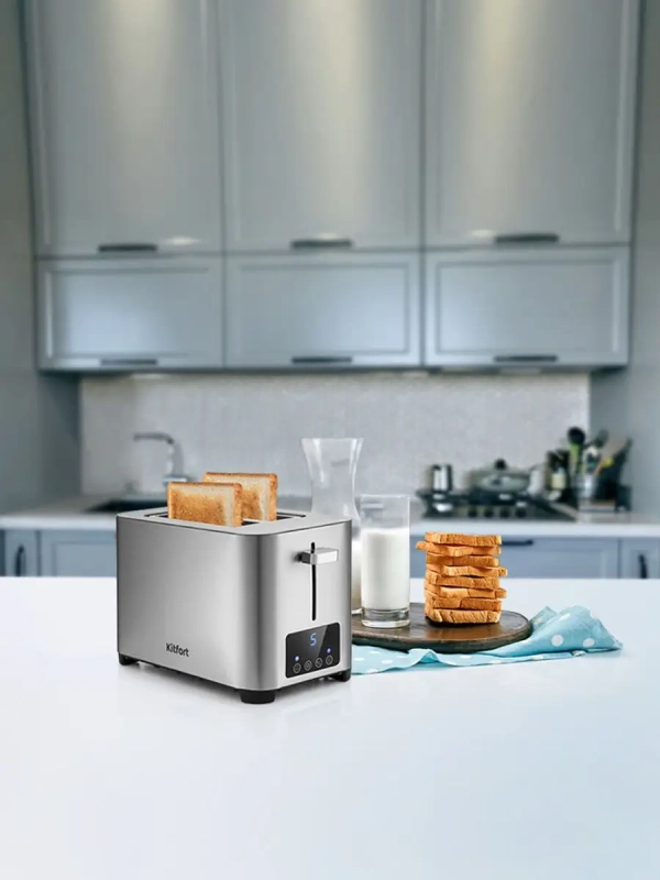 Тостер для хлеба техника для кухни КТ-2048 - 2 слота Тостер для хлеба техника для кухни КТ-2048 - 2 слота