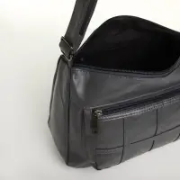 Сумка женская кросс-боди на молнии, 20&times;8.5&times;15 см, однотонная, серая