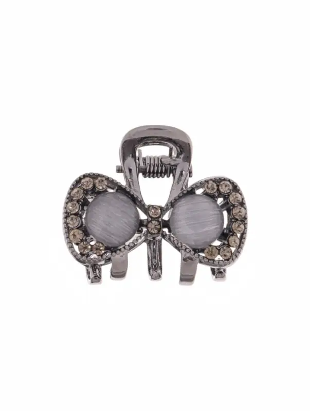 Крабик для волос &laquo;Ширли стиль&raquo;, бант, 2.5 см, чёрный