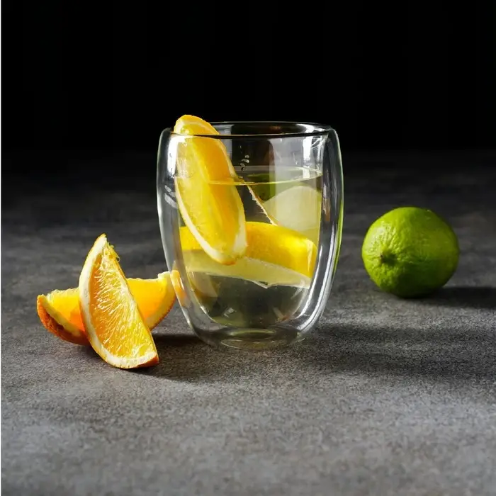 Стакан с двойными стенками «Поль», 300 мл, стекло, прозрачный