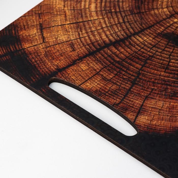 Разделочная доска-поднос Разделочная доска-поднос "Спил" 36х28 см