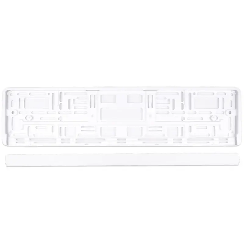 Рамка под номерной знак (белая) AVS RN-14