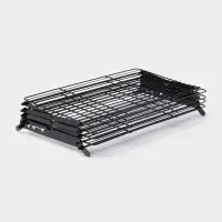 Решётка для глазирования и остывания кондитерских изделий KONFINETTA, 4 яруса, 43.5&times;25.5&times;8 см, чёрная