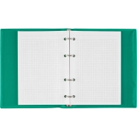 Бизнес-тетрадь А5 240л  ATTACHE, на кольцах,зеленый, обложка ПВХ