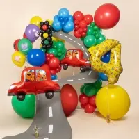 Воздушный шар фольгированный 30" «Три Кота, автомобиль» Воздушный шар фольгированный 30" «Три Кота, автомобиль»