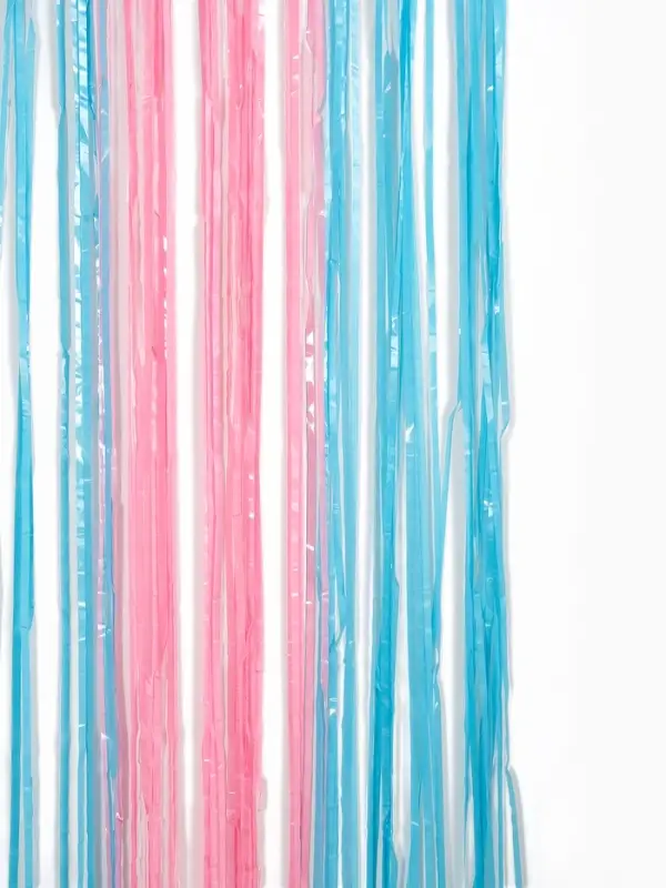 Занавес для фотозоны 1х2 м., розово-голубой