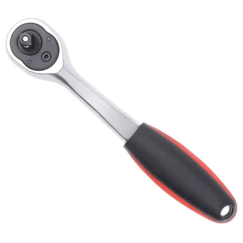 Рукоятка трещоточная 1/4"DR 45 зубцов (пластиковая ручка) AVS RK11445