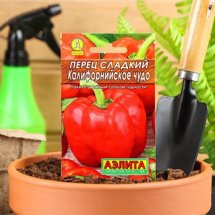 Семена Перец сладкий &laquo;Калифорнийское чудо&raquo;, 0.3 г, &laquo;Аэлита&raquo;