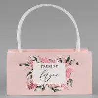 Пакет для цветов For you dear, 24&times;12&times;12 см