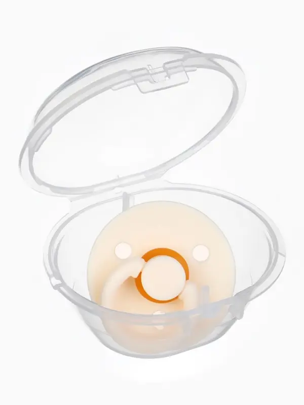 Соска - пустышка классическая, латекс, цв.айвори, в контейнере, от 0 мес., M&B Соска - пустышка классическая, латекс, цв.айвори, в контейнере, от 0 мес., M&B