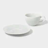 Чайная пара Magistro Willow, 2 предмета: блюдце 15.5&times;2.1 см, чашка 220 мл, фарфор, голубая