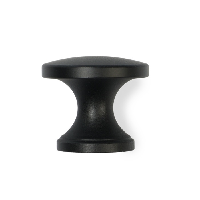 Ручка-кнопка CAPPIO RK148, d=30 мм, цвет черный, 8 шт.