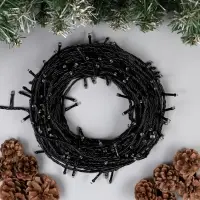 Гирлянда &laquo;Нить&raquo; 20 м, IP20, тёмная нить, 200 LED, свечение мульти, 8 режимов, 220 В