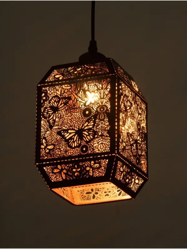 Светильник &laquo;Кэлшот&raquo; (Бабочки) 1&times;40 Вт Е27 черный 13&times;13&times;20+100 см