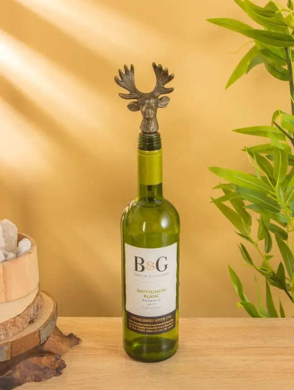 Пробка для бутылок «Лось», 7.3×5.3×15.5 см, алюминий Пробка для бутылок «Лось», 7.3×5.3×15.5 см, алюминий