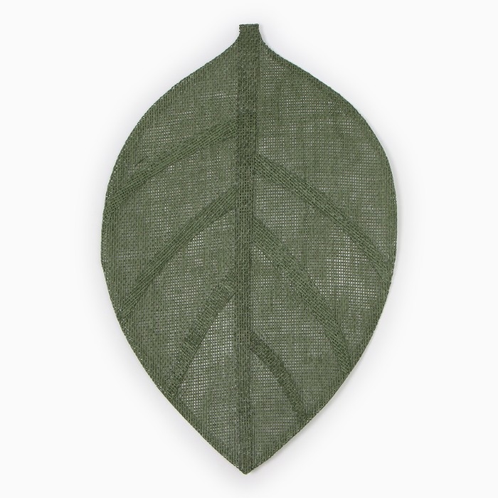 Салфетка сервировочная Доляна "Листочки", цв.зеленый, 30*45 см