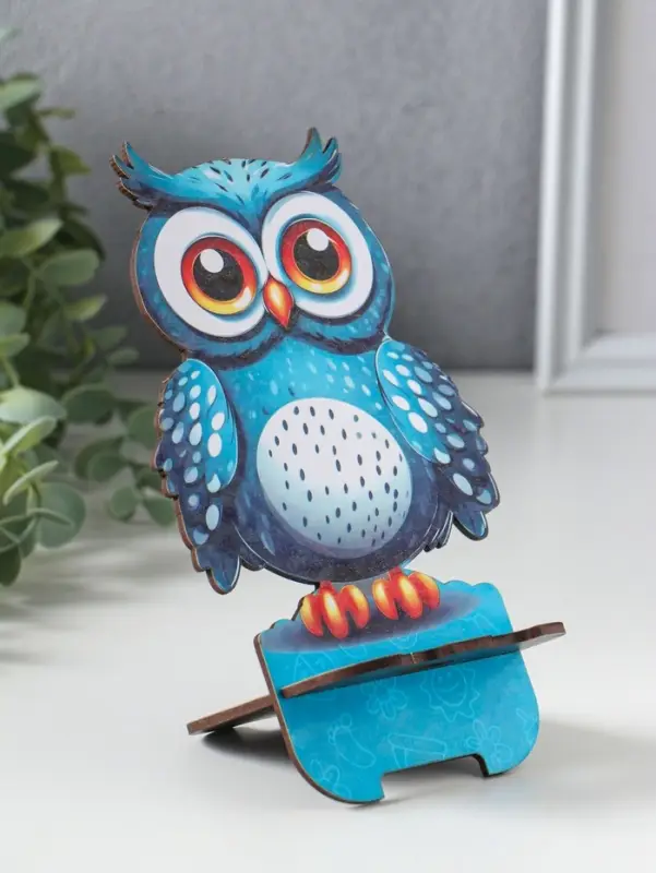 Подставка под телефон "Сова" 19х10 см, вид 2