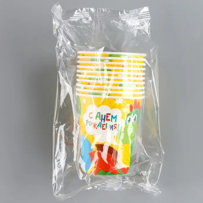 Стакан одноразовый бумажный «Дракон», 250 мл.