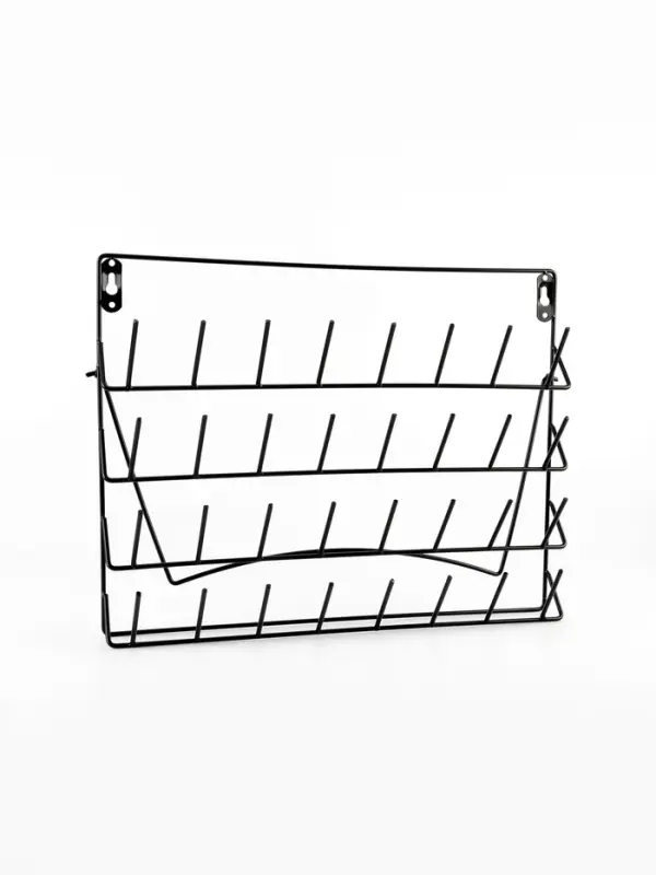 Органайзер-стойка для ниток, настенная/настольная, с подставкой, 40&times;31 см, чёрный