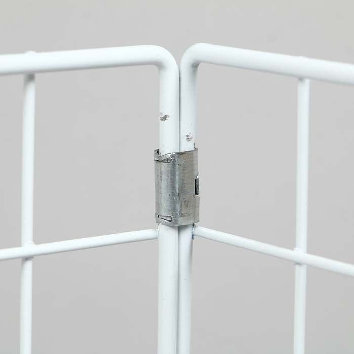 Корзина-накопитель складная, на колесах, 1 полка, 60×60×80 см, цвет белый Корзина-накопитель складная, на колесах, 1 полка, 60×60×80 см, цвет белый