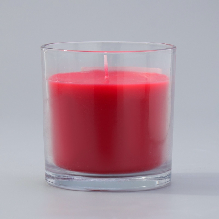 Свеча ГИГАНТ ароматическая в стакане  Свеча ГИГАНТ ароматическая в стакане "Вишнёвое цветение", соевый воск, 10х10 см