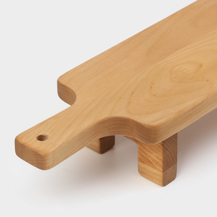 Доска сервировочная с ручкой Adelica, на ножках, 38×10×6 см, берёза Доска сервировочная с ручкой Adelica, на ножках, 38×10×6 см, берёза