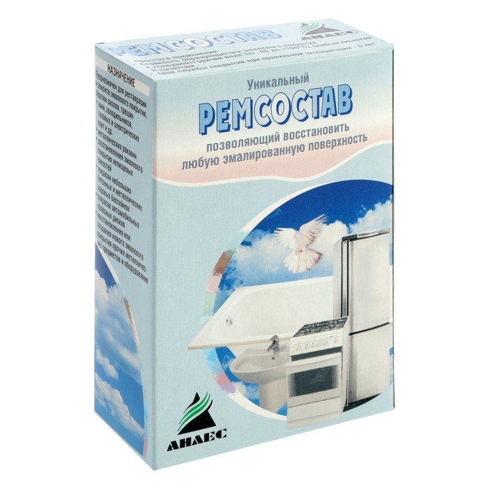 Эмаль для восстановления покрытия ванн Эмаль для восстановления покрытия ванн "Ренессанс", 175 г, белая
