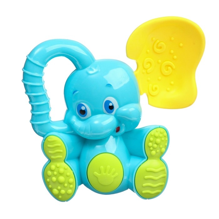 Погремушка - пищалка «Слоник», с эластичными элементами, цвет МИКС, Крошка Я Погремушка - пищалка «Слоник», с эластичными элементами, цвет МИКС, Крошка Я