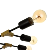 Люстра 2427// E27 40Вт черно-бронзовый 61х61х25,5 см BayerLux