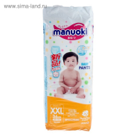 Подгузники-трусики Manuoki XXL 15+ кг, 36 шт