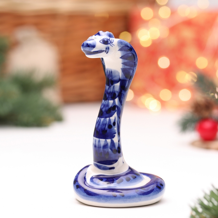 Сувенир Сувенир "Змея Дакота", гжель, 11,5 см