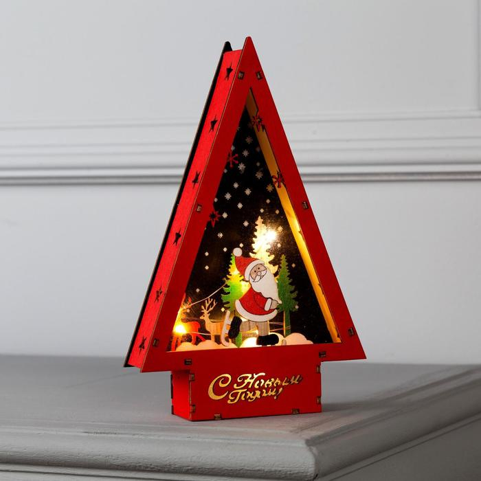 Светодиодная фигура «Дед Мороз на коньках» 14 × 22.5 × 4 см, дерево, батарейки АААх2 (не в комплекте), свечение тёплое белое Светодиодная фигура «Дед Мороз на коньках» 14 × 22.5 × 4 см, дерево, батарейки АААх2 (не в комплекте), свечение тёплое белое