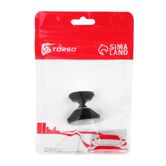 Держатель телефона TORSO, магнитный на клейкой ленте, черный Держатель телефона TORSO, магнитный на клейкой ленте, черный