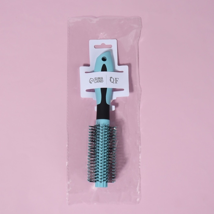 Брашинг, прорезиненная ручка, d = 1,9/4 × 22,7 см, цвет голубой/чёрный Брашинг, прорезиненная ручка, d = 1,9/4 × 22,7 см, цвет голубой/чёрный