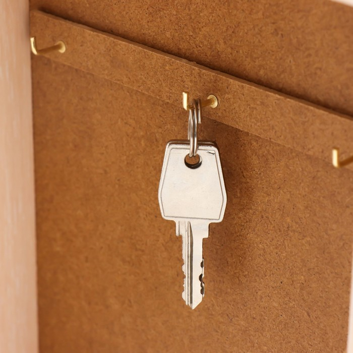 Ключница Ключница "Ромашки" 19х24 см молочный дуб МИКС