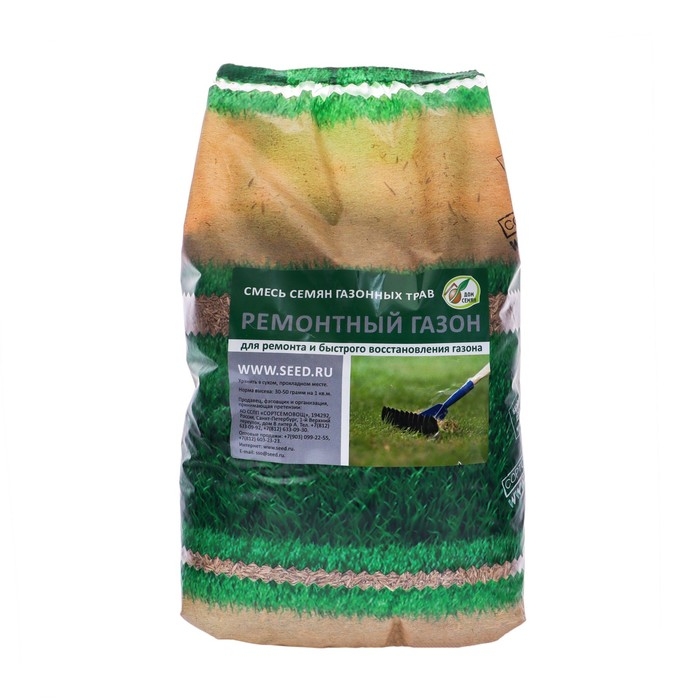Семена газонной травы  Семена газонной травы "Зеленый уголок","Ремонтный", 2,5 кг