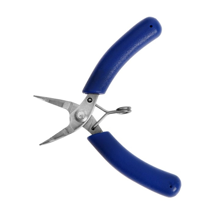 Длинногубцы изогнутые для электроники ТУНДРА mini, нерж. сталь, противоск. рукоятки, 90 мм Длинногубцы изогнутые для электроники ТУНДРА mini, нерж. сталь, противоск. рукоятки, 90 мм