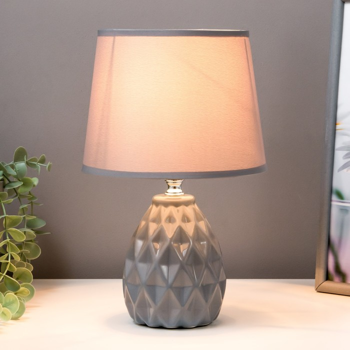 Лампа настольная 08950/1 E14 40Вт серый 17х17х29 см RISALUX