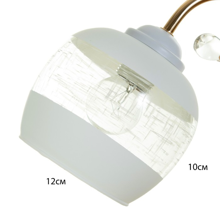 Бра 3905-160/1 40Вт E27 белый-золото