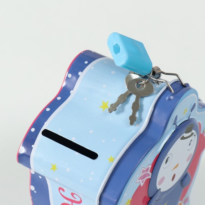 Копилка металл Копилка металл "Забавный пришелец" МИКС 5,5х9,5х10 см