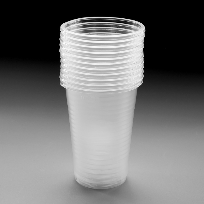 Набор стаканов одноразовых пластиковых прозрачных 200 мл 100 штук Набор стаканов одноразовых пластиковых прозрачных 200 мл 100 штук